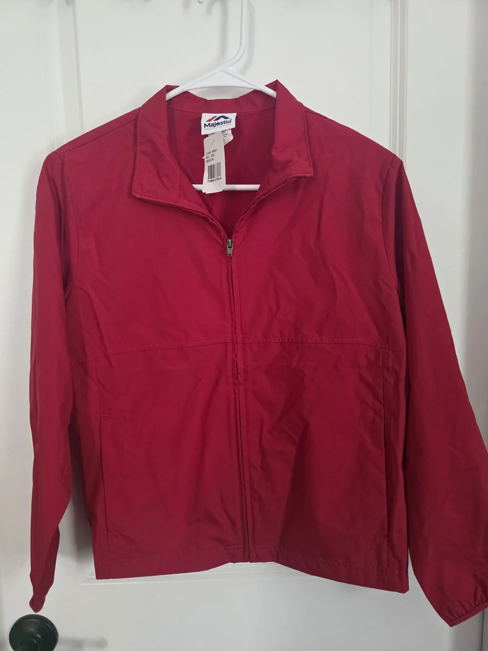Majestic Red Full-Zip Windbreaker Jacket
